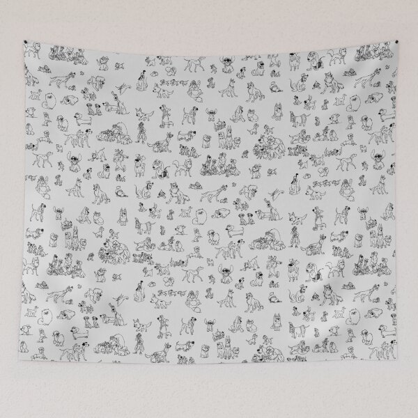 Item preview, Cartoon dogs pattern designed and sold by Pegasorus.