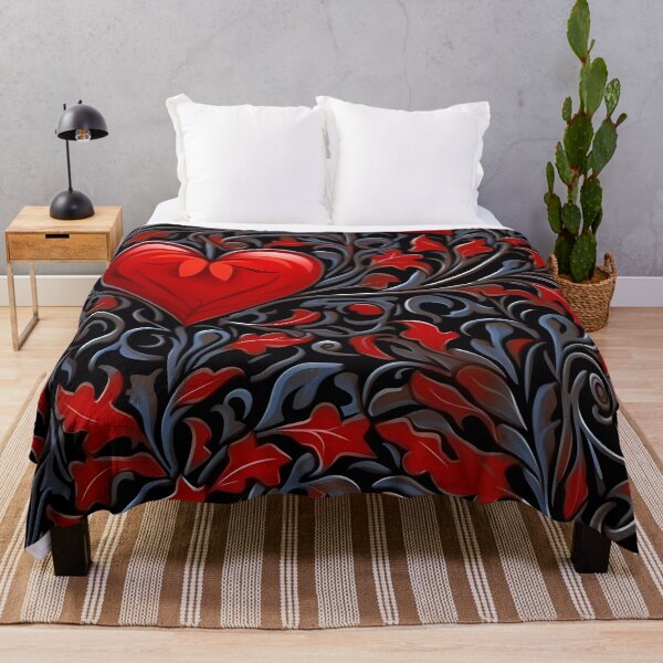 Item preview, "Red Vines Black Hearts" designed and sold by Art-Vortex-fr.