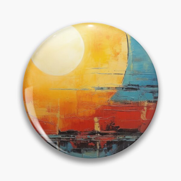 Artikelvorschau, Entdecken Sie "Simplistic & Minimalistic Vintage Sunset" Abstrakte Kunst entworfen und verkauft von ArtificialGenes.