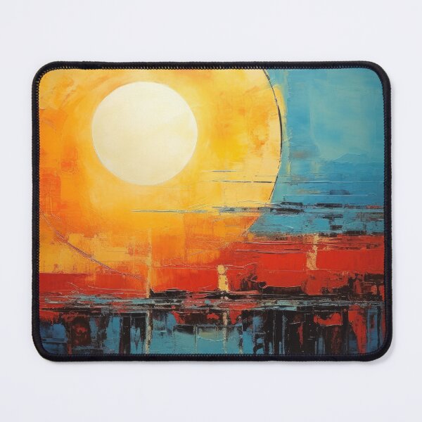 Artikelvorschau, Entdecken Sie "Simplistic & Minimalistic Vintage Sunset" Abstrakte Kunst entworfen und verkauft von ArtificialGenes.