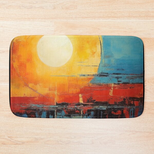 Artikelvorschau, Entdecken Sie "Simplistic & Minimalistic Vintage Sunset" Abstrakte Kunst entworfen und verkauft von ArtificialGenes.