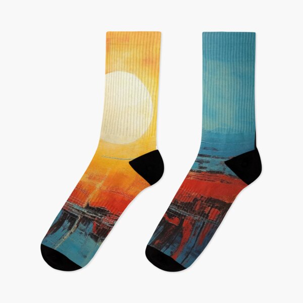 Artikelvorschau, Entdecken Sie "Simplistic & Minimalistic Vintage Sunset" Abstrakte Kunst entworfen und verkauft von ArtificialGenes.