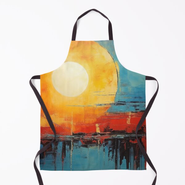 Artikelvorschau, Entdecken Sie "Simplistic & Minimalistic Vintage Sunset" Abstrakte Kunst entworfen und verkauft von ArtificialGenes.