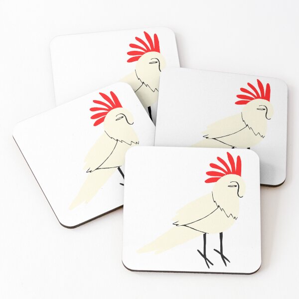 Item preview, Umbrella Cockatoo Comic White Cockatoo Parrot cacatua bird	 designed and sold by eyeONART.