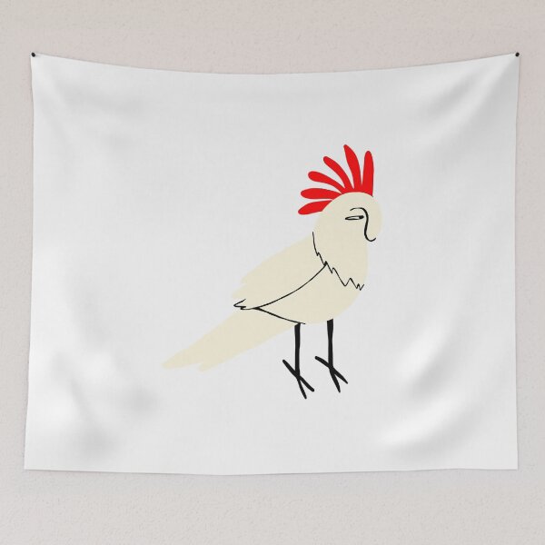 Item preview, Umbrella Cockatoo Comic White Cockatoo Parrot cacatua bird	 designed and sold by eyeONART.