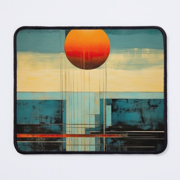 Artikelvorschau, Entdecken Sie "Simplistic & Minimalistic Vintage Sunset" Abstrakte Kunst entworfen und verkauft von ArtificialGenes.