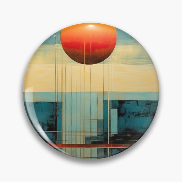 Artikelvorschau, Entdecken Sie "Simplistic & Minimalistic Vintage Sunset" Abstrakte Kunst entworfen und verkauft von ArtificialGenes.