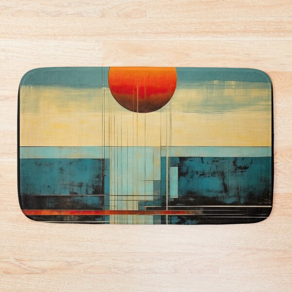 Artikelvorschau, Entdecken Sie "Simplistic & Minimalistic Vintage Sunset" Abstrakte Kunst entworfen und verkauft von ArtificialGenes.