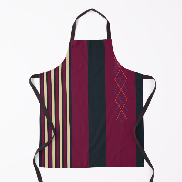 Item preview, Brown striped pattern with black background and vivid orange and blue rhombuses designed and sold by Mario-Martinez.