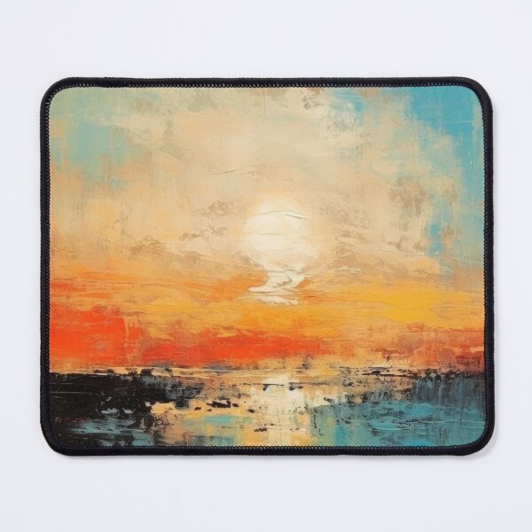 Artikelvorschau, Entdecken Sie "Simplistic & Minimalistic Vintage Sunset" Abstrakte Kunst entworfen und verkauft von ArtificialGenes.