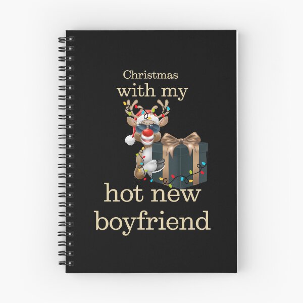 Item preview, First Christmas with my hot new boyfriend, funny gift for boy and husband designed and sold by MomLifeDesign.