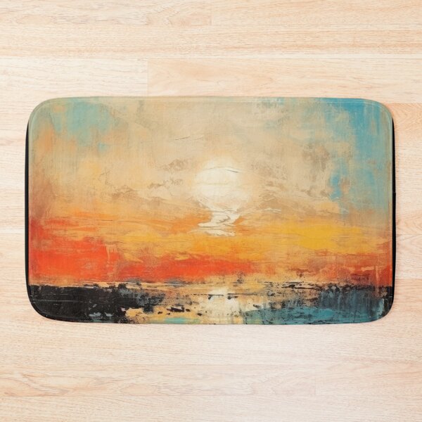 Artikelvorschau, Entdecken Sie "Simplistic & Minimalistic Vintage Sunset" Abstrakte Kunst entworfen und verkauft von ArtificialGenes.