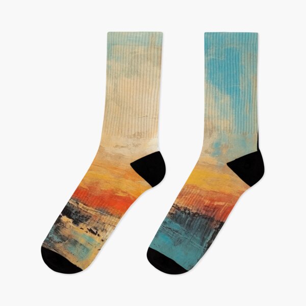 Artikelvorschau, Entdecken Sie "Simplistic & Minimalistic Vintage Sunset" Abstrakte Kunst entworfen und verkauft von ArtificialGenes.