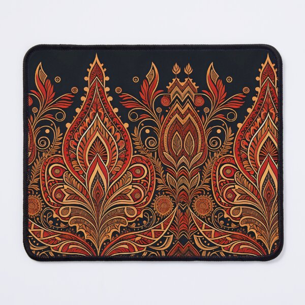 Item preview, UNIQUE PAISLEY PATTERN IN SHADES OF RED designed and sold by Meandmyshop.