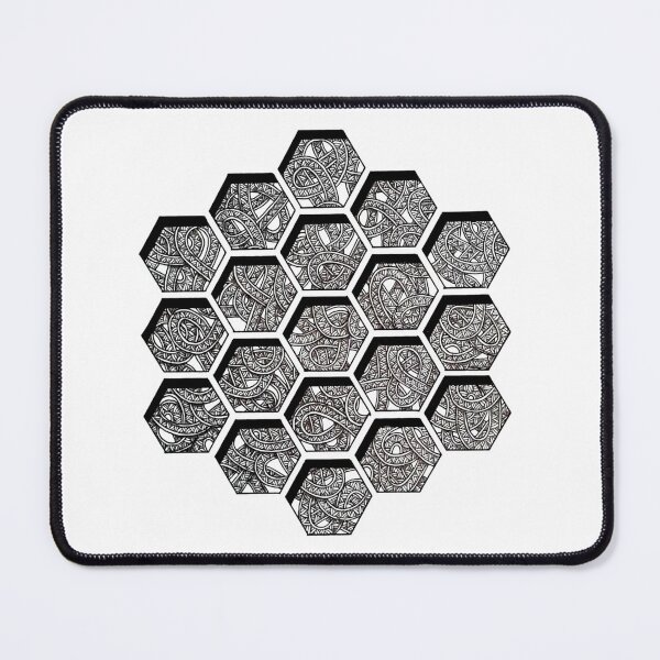 Item preview, Hexagons Doodle Lineart designed and sold by Tomaudebert.