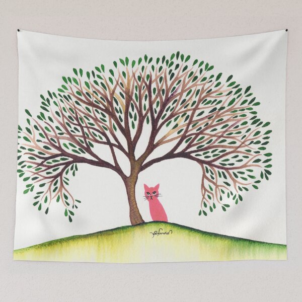 Artikelvorschau, Churchill Whimsical Tree Cat entworfen und verkauft von Lori Alexander.