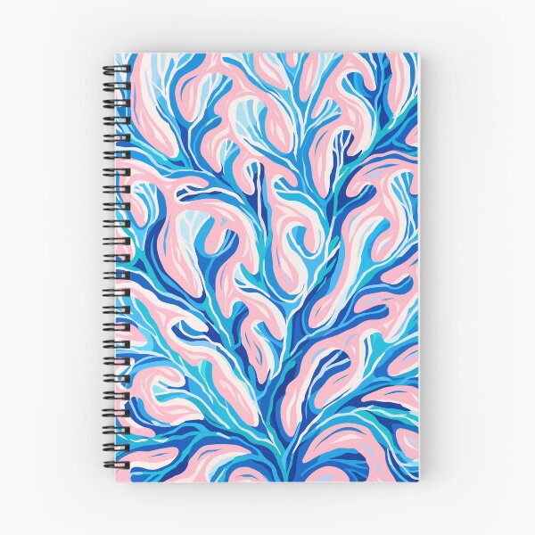 Item preview, Preppy Pink and Blue Coral Print designed and sold by BrightTide.