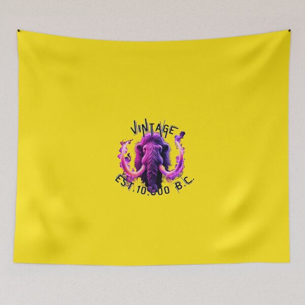 Item preview, Vintage Est. 10,000 BCE - Mystical Purple Smoke Mastodon designed and sold by Matt's Artificial Nature.