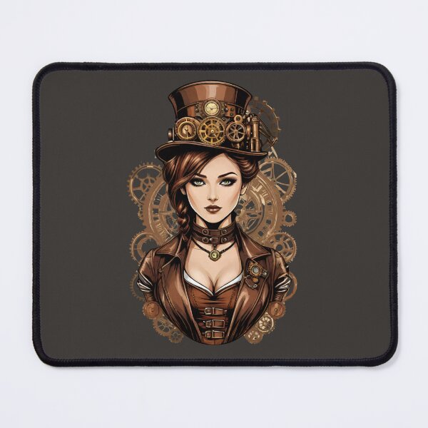 Item preview, Steampunk Woman Vintage Retro Style designed and sold by MusesWhispers.