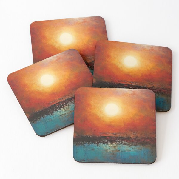 Artikelvorschau, Entdecken Sie "Simplistic & Minimalistic Vintage Sunset" Abstrakte Kunst entworfen und verkauft von ArtificialGenes.