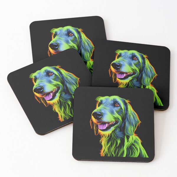 Item preview, Irish Wolfhound Neon Design designed and sold by CUTEDOGGIEZ.