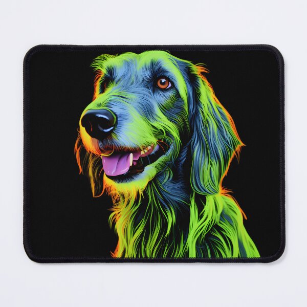 Item preview, Irish Wolfhound Neon Design designed and sold by CUTEDOGGIEZ.