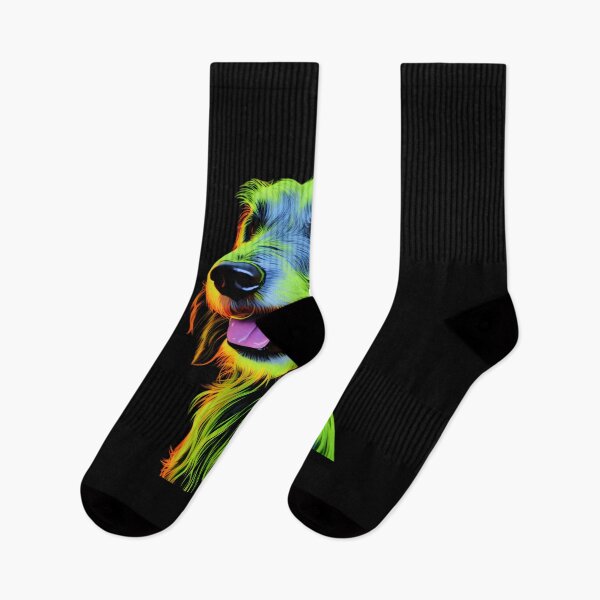 Item preview, Irish Wolfhound Neon Design designed and sold by CUTEDOGGIEZ.