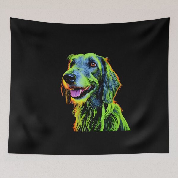 Item preview, Irish Wolfhound Neon Design designed and sold by CUTEDOGGIEZ.