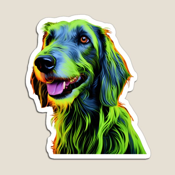 Item preview, Irish Wolfhound Neon Design designed and sold by CUTEDOGGIEZ.