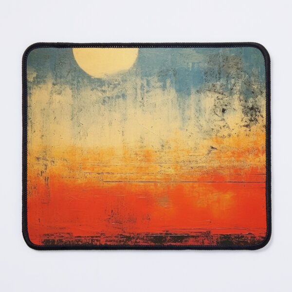 Artikelvorschau, Entdecken Sie "Simplistic & Minimalistic Vintage Sunset" Abstrakte Kunst entworfen und verkauft von ArtificialGenes.
