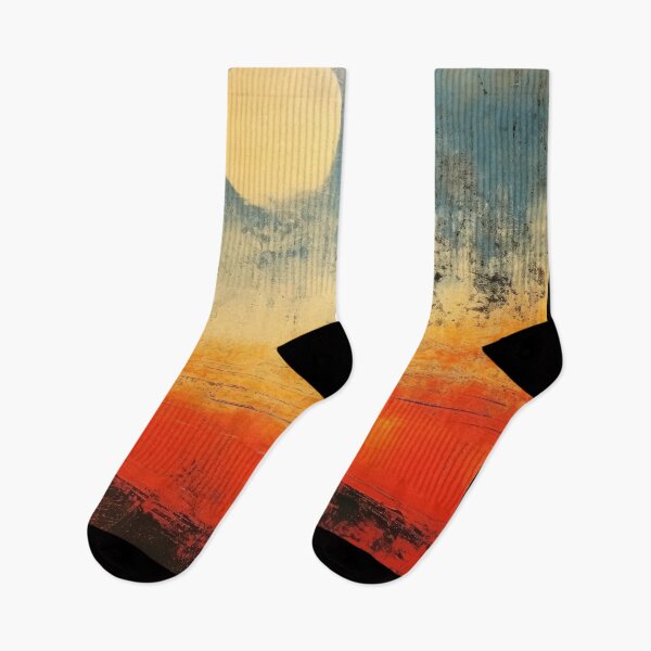 Artikelvorschau, Entdecken Sie "Simplistic & Minimalistic Vintage Sunset" Abstrakte Kunst entworfen und verkauft von ArtificialGenes.