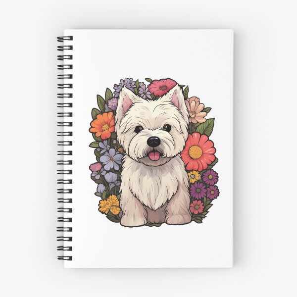 Artikelvorschau, Garden Whispers: Westie's Floral Delight entworfen und verkauft von PureGlee.
