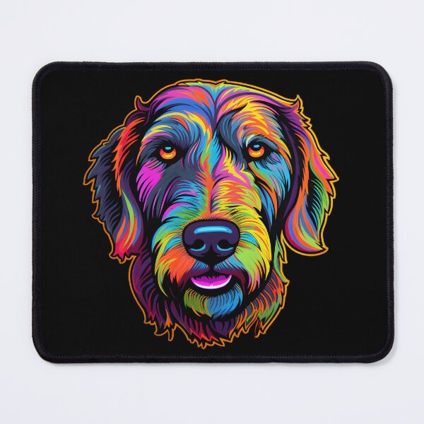 Item preview, Neon Irish Wolfhound designed and sold by CUTEDOGGIEZ.