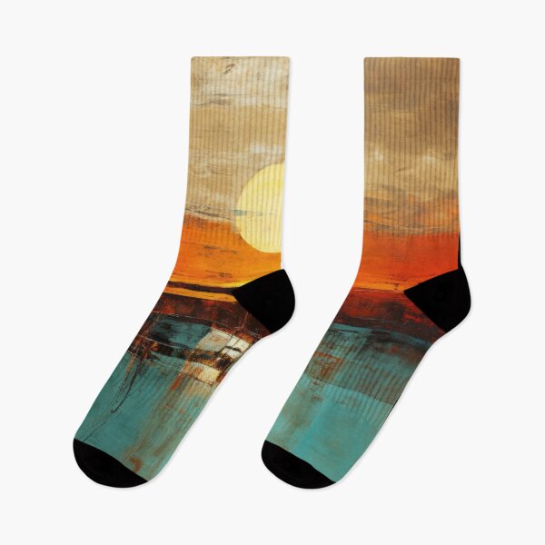 Item preview, Explore "Simplistic & Minimalistic Vintage Sunset" Abstract Art designed and sold by ArtificialGenes.