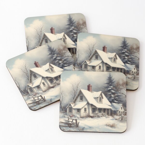 Item preview, Cottage after a snowfall designed and sold by ecupirate99.