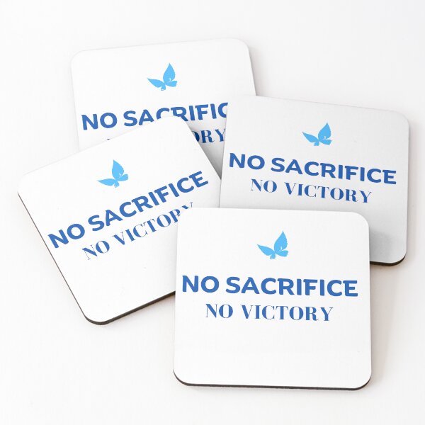 Item preview, No sacrifice , No victory with butterfly  designed and sold by Fionamyles.