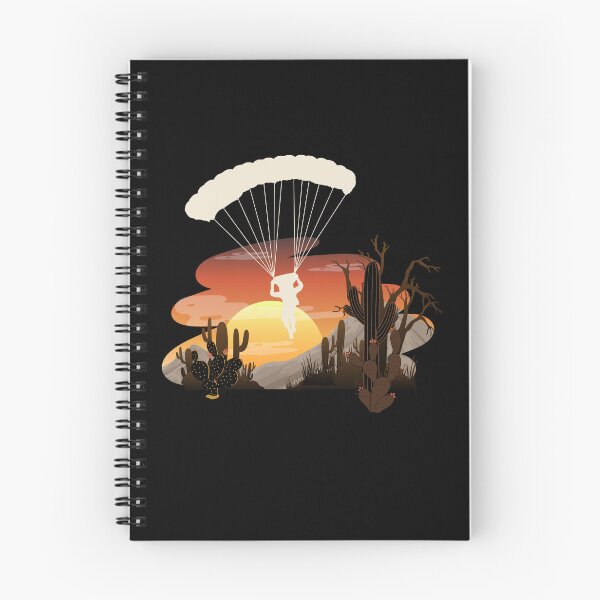 Item preview, Skydiving over the desert, parachutist, paratrooper at the sunset, Classic T-shirt designed and sold by MAGness.