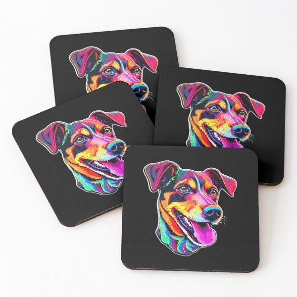 Item preview, Jack Russell Terrier Neon Design designed and sold by CUTEDOGGIEZ.