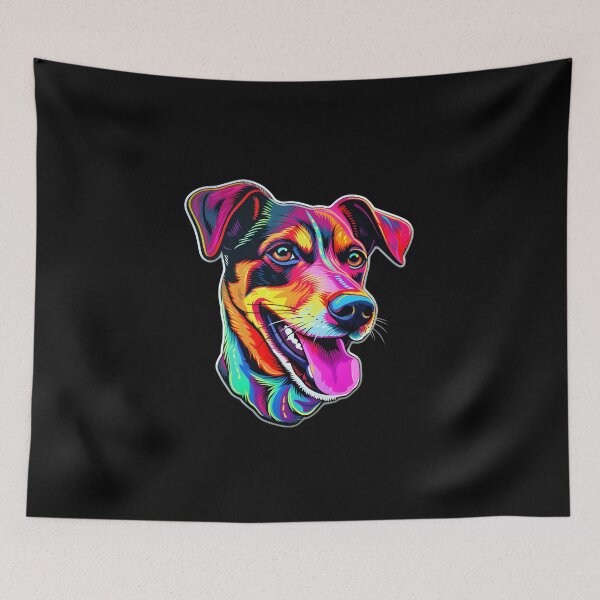 Item preview, Jack Russell Terrier Neon Design designed and sold by CUTEDOGGIEZ.