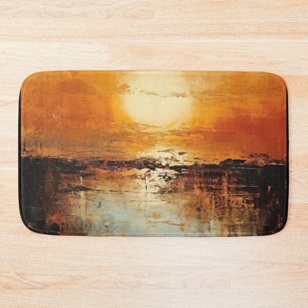 Artikelvorschau, Entdecken Sie "Simplistic & Minimalistic Vintage Sunset" Abstrakte Kunst entworfen und verkauft von ArtificialGenes.