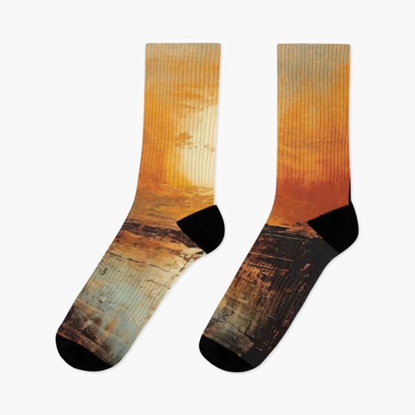 Artikelvorschau, Entdecken Sie "Simplistic & Minimalistic Vintage Sunset" Abstrakte Kunst entworfen und verkauft von ArtificialGenes.