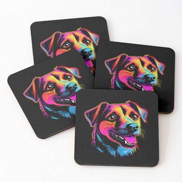 Item preview, Neon Jack Russell Terrier designed and sold by CUTEDOGGIEZ.
