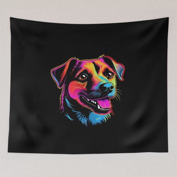 Item preview, Neon Jack Russell Terrier designed and sold by CUTEDOGGIEZ.