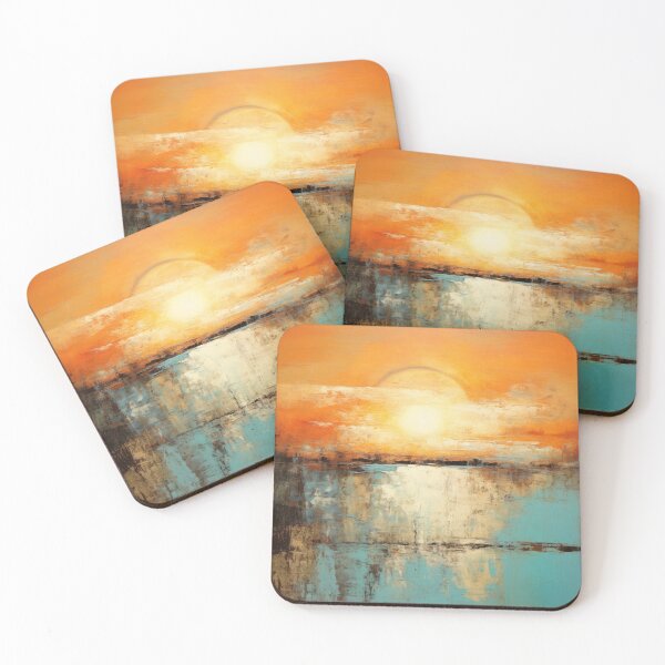 Item preview, Explore "Simplistic & Minimalistic Vintage Sunset" Abstract Art designed and sold by ArtificialGenes.