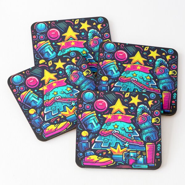Item preview, Retro Rave: '90s Neon Christmas Vibes designed and sold by Studio Axis.