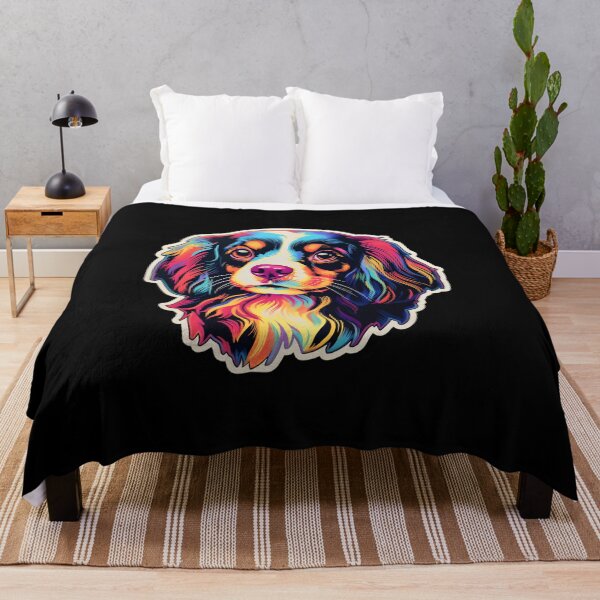 Item preview, Japanese Spaniel Neon Design designed and sold by CUTEDOGGIEZ.