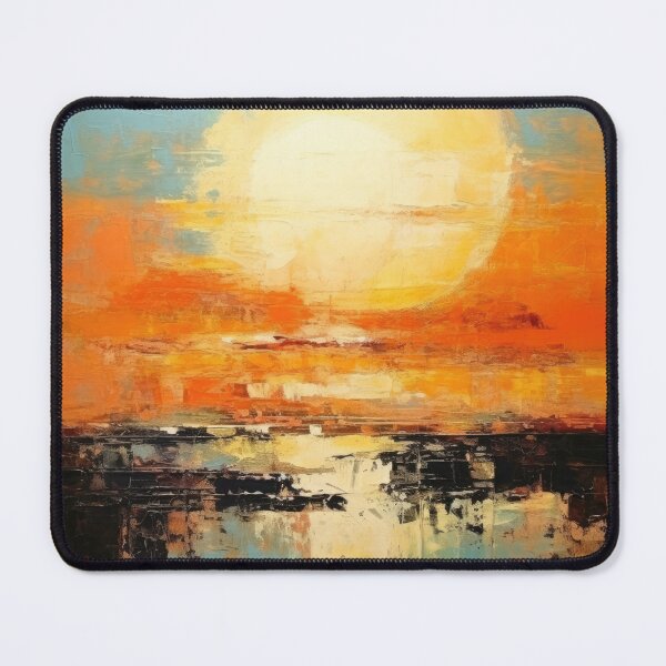 Artikelvorschau, Entdecken Sie "Simplistic & Minimalistic Vintage Sunset" Abstrakte Kunst entworfen und verkauft von ArtificialGenes.