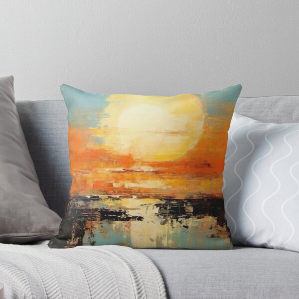 Artikelvorschau, Entdecken Sie "Simplistic & Minimalistic Vintage Sunset" Abstrakte Kunst entworfen und verkauft von ArtificialGenes.
