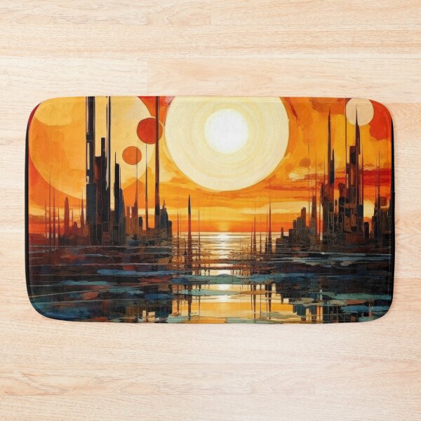 Item preview, Explore "Simplistic & Minimalistic Vintage Sunset" Abstract Art designed and sold by ArtificialGenes.