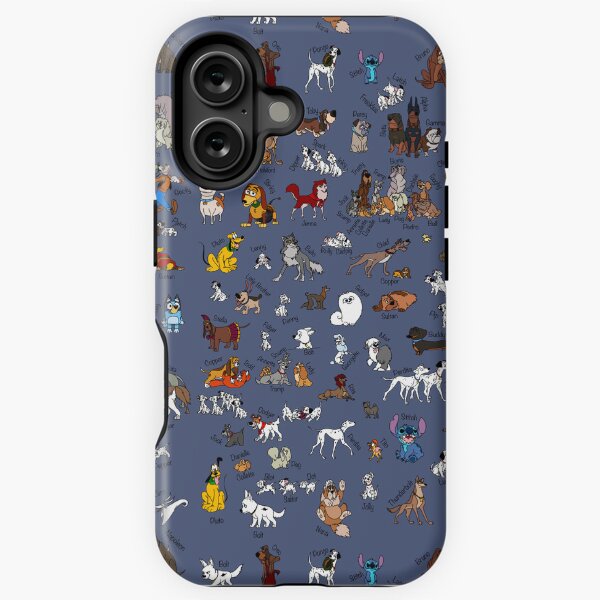 Item preview, Cartoon dogs, blue colour, names designed and sold by Pegasorus.